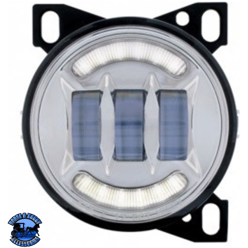 18 LED FOG LIGHT WITH LED LIGHT BAR FOR PETERBILT 579 (2012-2021), 587 (2010-2016) & KENWORTH T660 (2007-2017) (Choose Color)