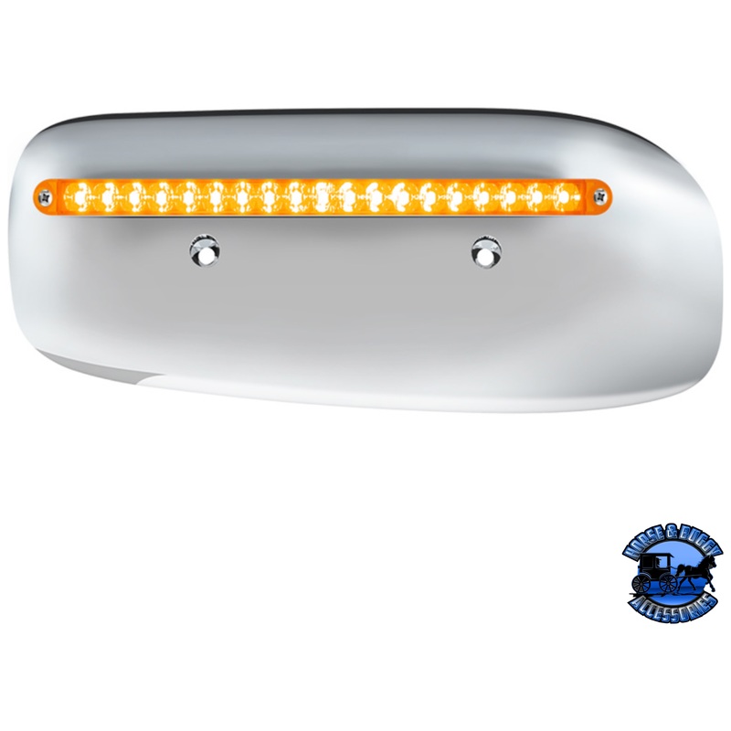 19 LED REAR HEADLIGHT HOUSING COVER FOR 2008-2023 PETERBILT 389 (Choose Lens Color) (Choose Side)