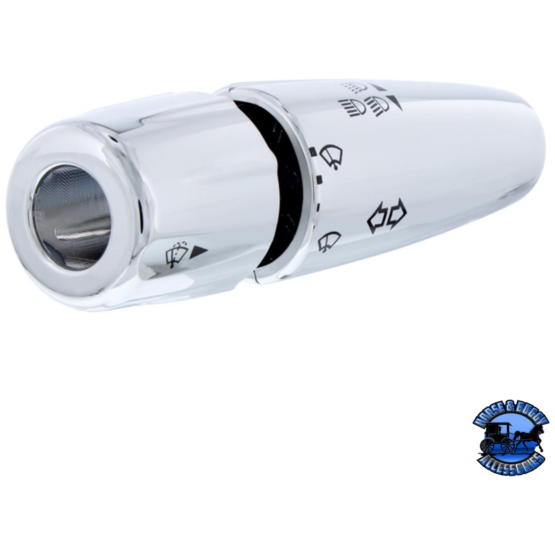 CHROME PLASTIC TURN SIGNAL LEVER COVER FOR 2006+ PETERBILT & KENWORTH TRUCKS #41408