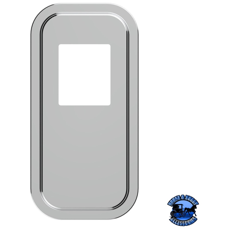 PETERBILT STAINLESS STEEL SHIFT PLATE COVER – SHORT HOOD #21730