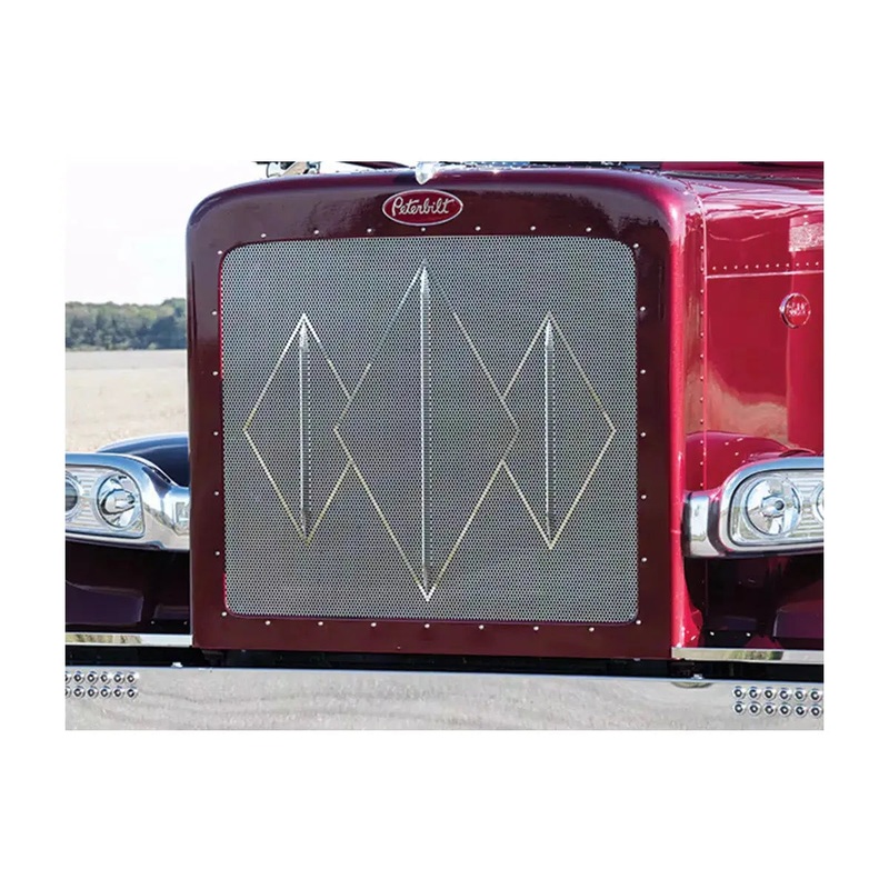 RW-35139-23-3DGB 3 Diamond Pattern Punched Grille Insert W/ Small 1/4 Circle Holes and Bars