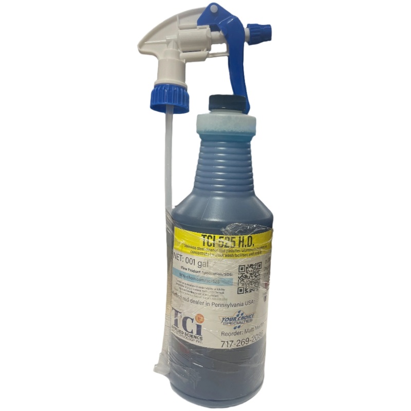 YC-TCI-525-HD 32 oz. Spray Bottle SS Cleaner and passifier/aluminum Brightener Concentrate for Truck Wash Facilities and Mobile