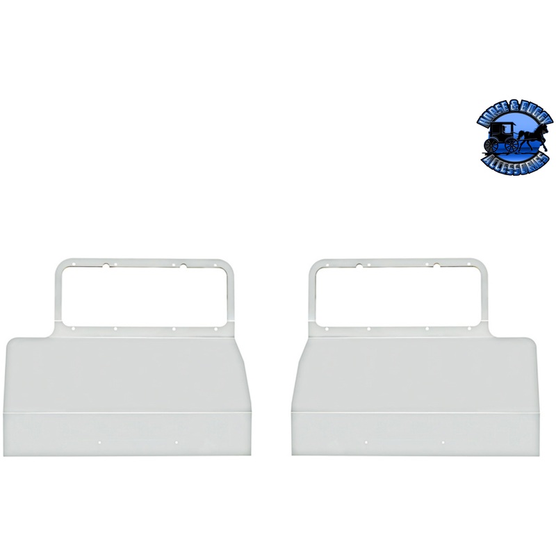 1986+ PETERBILT 378/379 STAINLESS FENDER GUARD WITH HEADLIGHT MOUNT #20584