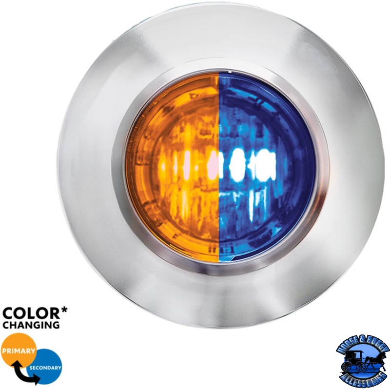 2 LED 3/4 MINI DUAL FUNCTION DOUBLE FURY LIGHT (CLEARANCE/MARKER) (Choose LED Color)