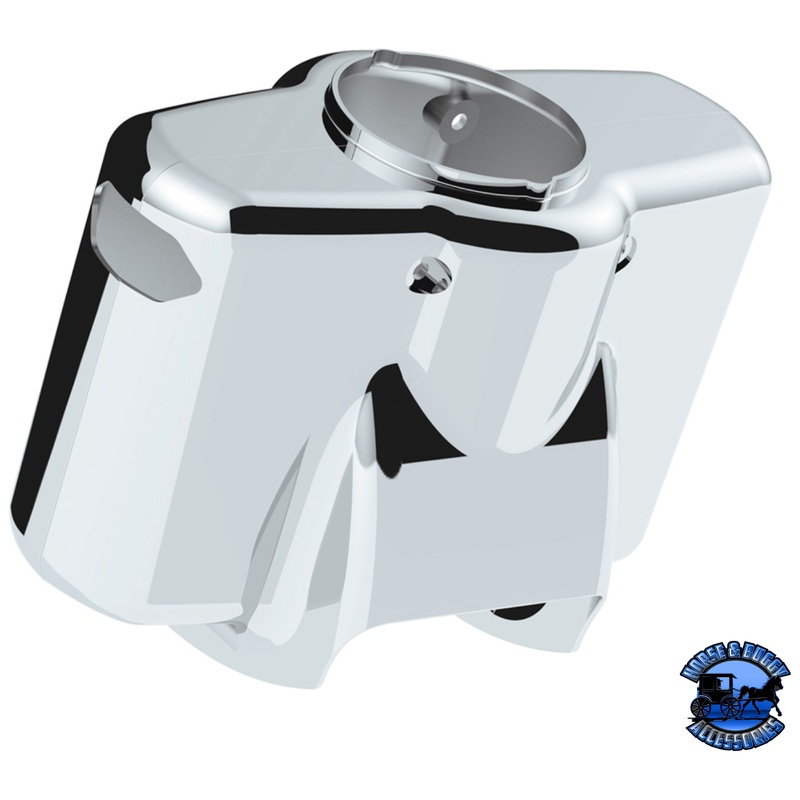 CHROME PLASTIC UPPER STEERING COLUMN COVER FOR PETERBILT 379/378 (1998-2005), 335 (2005-2010), 330 (2000-2010) #21709