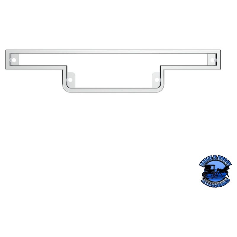 CHROME PLASTIC WARNING LIGHT PANEL BEZEL FOR 1990-2000 PETERBILT 379/378/377 (Choose Visor)