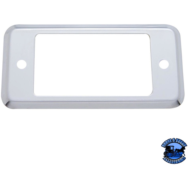 PLAIN STAINLESS A PANEL POCKET COVER FOR PETERBILT #48027