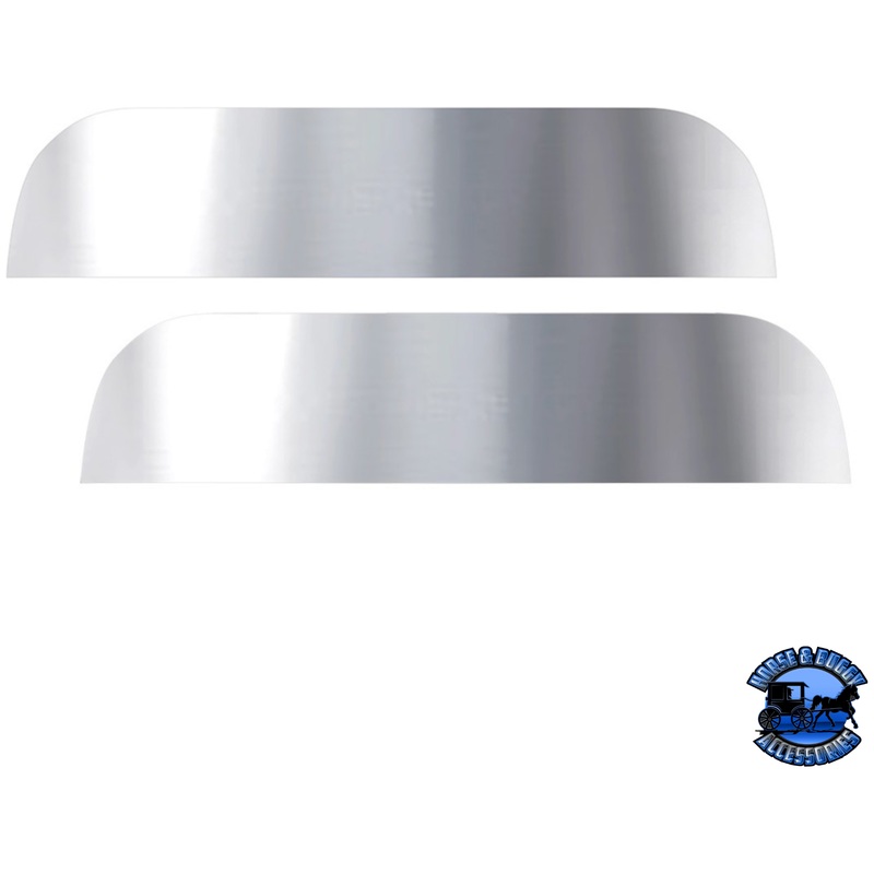 STAINLESS 7 CHOPPED WINDOW TRIM FOR 2005+ PETERBILT 379/386/389 #29096