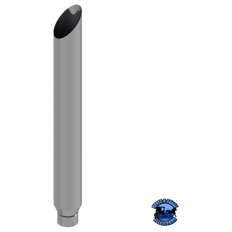 107D-114-1103 7×114 Mitered Exhaust Stack – Reduced to 5 Expanded ID