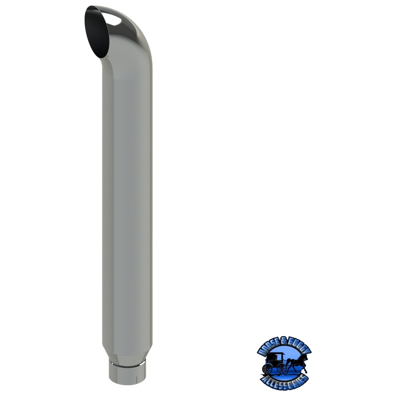 207D-114-1103 7×114 Curved Exhaust Stack – Reduced to 5 and Expanded
