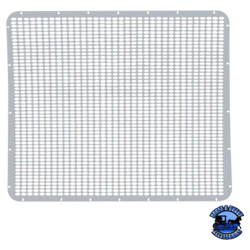 304 STAINLESS GRILLE MESH FOR PETERBILT 379 WITH EXTENDED HOOD – STRAIGHT OVAL HOLE #21154