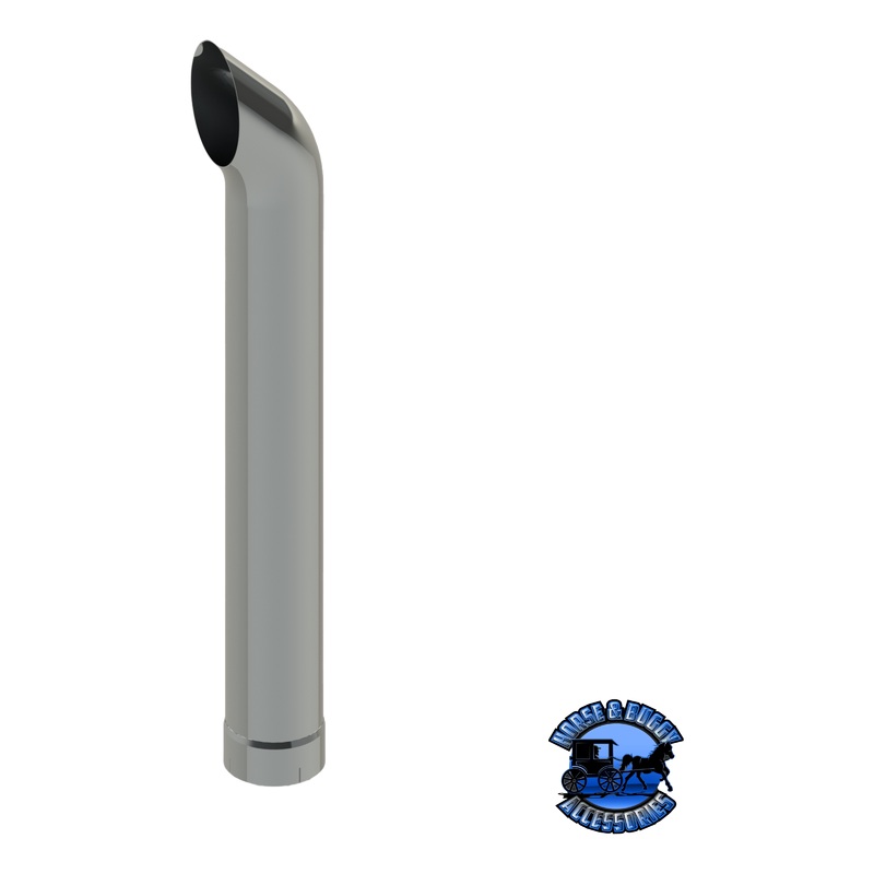 607C-072-1103 7×72 West Coast Curved Exhaust Stack – Expanded End