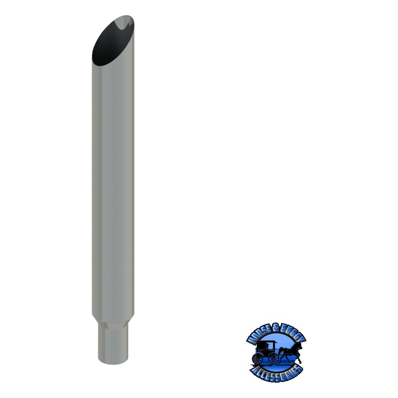 107G-030-1103 7×30 Mitered Exhaust Stack – Reduced to 5 and Extended OD