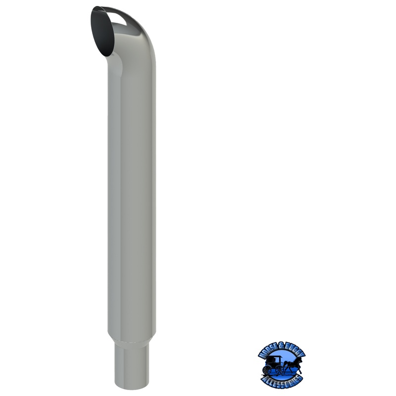 207G-036-1103 7×36 Curved Exhaust Stack – Reduced to 5 and Extended OD