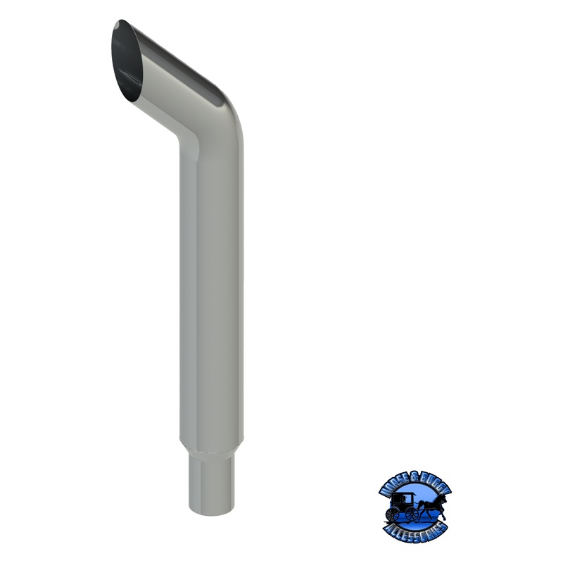 307G-036-1103 7×36 Bullhorn Exhaust Stack – Reduced to 5 and Extended OD