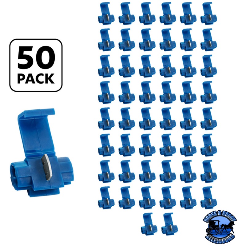 18-14 AWG BLUE SNAP LOCK TAP SPLICE CONNECTOR (50 PCS/BAG) #40108P50
