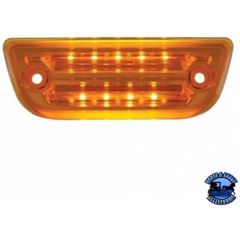 9 LED RECTANGULAR CAB LIGHT FOR PETERBILT 579 & KENWORTH T680/T770/T880 (Choose Lens Color)