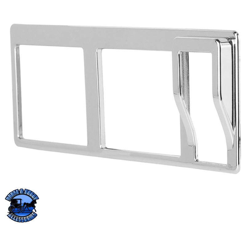 CHROME PLASTIC 7-ROCKER SWITCH BEZEL FOR 2013-2021 PETERBILT 579 #41770