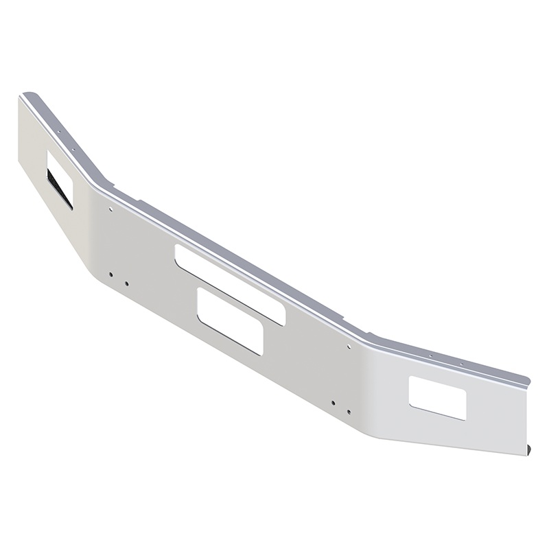 e-fn-2011-26 14” KW 2004 AND LATER T-800B CONVENTIONAL 7 BREAK BACK TAPER 7 GA STEEL CHROME BOLT HOLES, LIGHT HOLES, STEP HOLE, CENTER TOW PIN HOLE