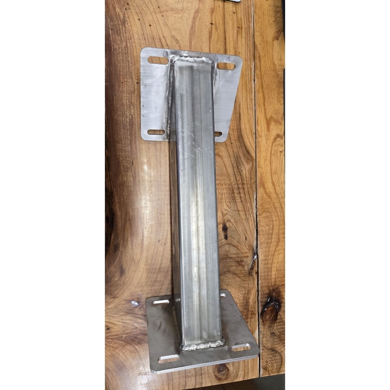 KW AERO EXHAUST FRAME BRACKET; 1/4” SS TUBING WITH 1/4” SS PLATE ENDS (EACH)