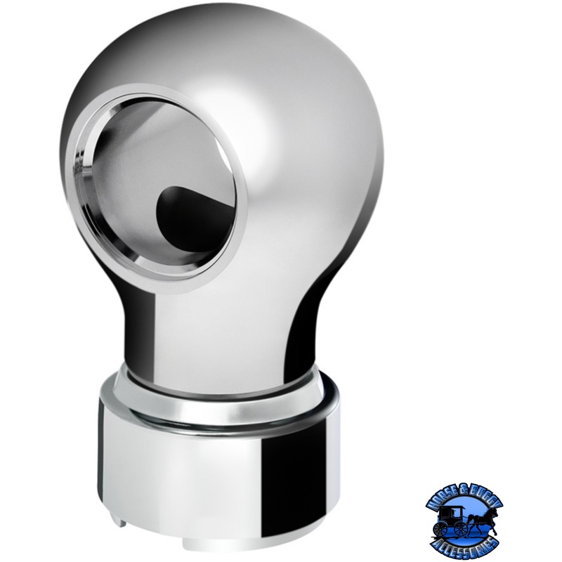 THREAD-ON CHARLOTTE STYLE GEARSHIFT KNOB WITH 9/10 SPEED ADAPTER (Choose Finish)