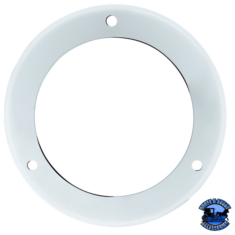 304 STAINLESS STEEL LIGHT BEZEL FOR 4 FLANGE MOUNT LED LIGHT #20544