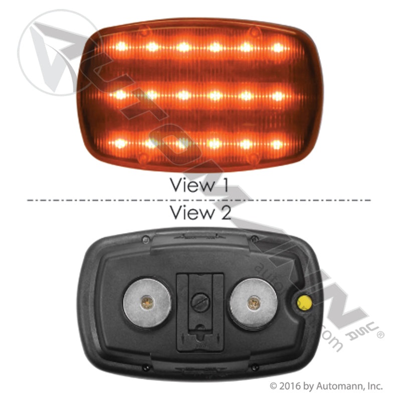 571.LD87AL18M – Warning Light LED Magnetic Amber