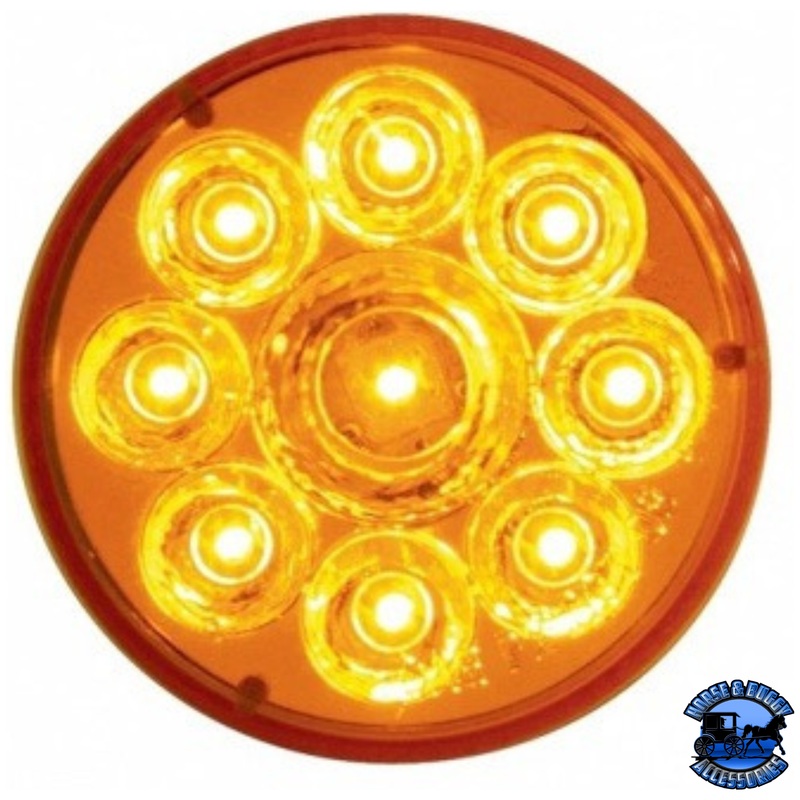 9 LED 2-1/2 ROUND PURE REFLECTOR LIGHT (CLEARANCE/MARKER) (Choose LED Color) (Choose Lens Color)