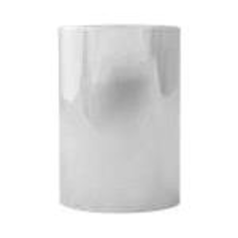 CHROME PLASTIC CYLINDER SCREW-ON NUT COVER 33MM X 3-1/2H #10244