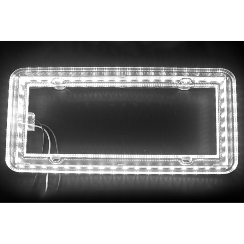 Halo Glow Light for License Plates with (Choose Color) and White LEDs