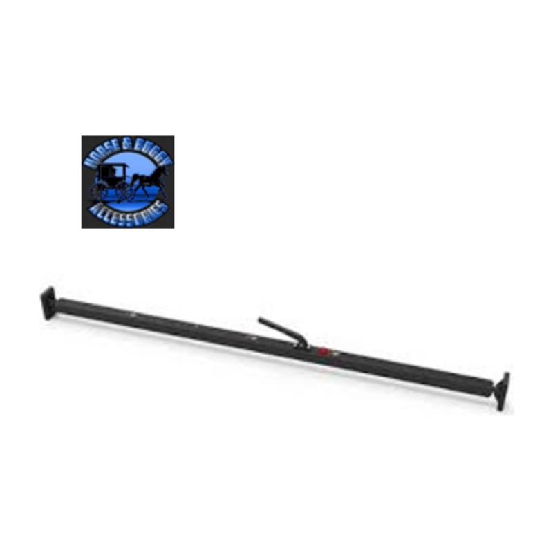 SAL-080-01007-2 BLACK CARGO BAR W/ARTICULATING FEET & REINFORCED EXTENSION TUBE (SAVE A LOAD) | (SOLD BY THE PIECE)