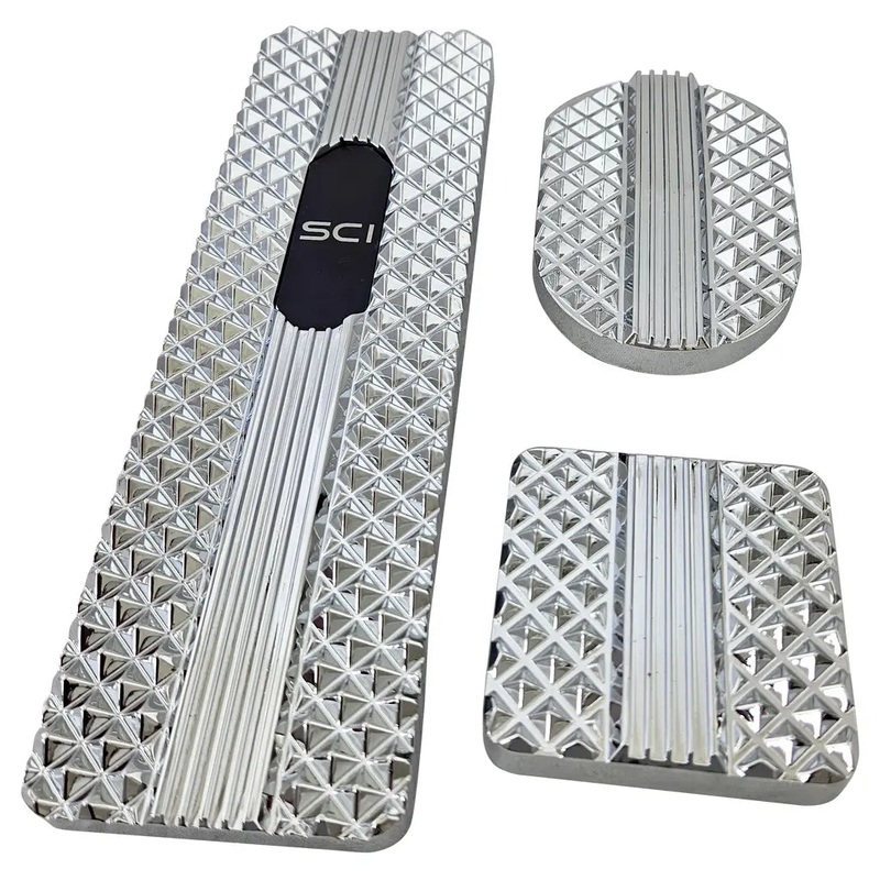 SC-PS1001 Diamond Billet Foot Pedal set for Kenworth T700, T800, and W900 (2007-Current), T440 and T470 (2007-2013)