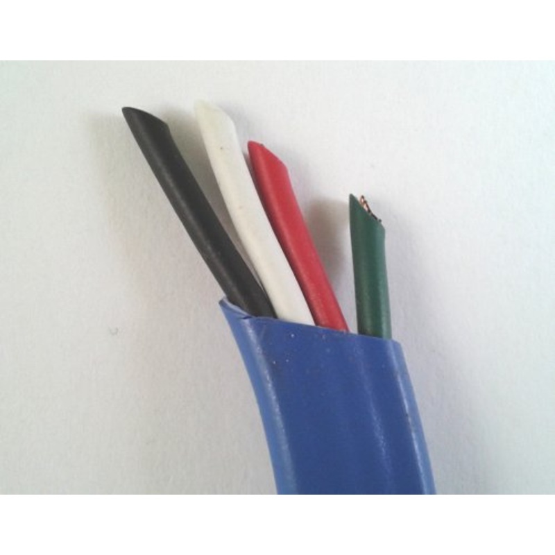 25′ Blue Jacket AUTO QUAD 16/4 Wht, RD, BLK, GRN