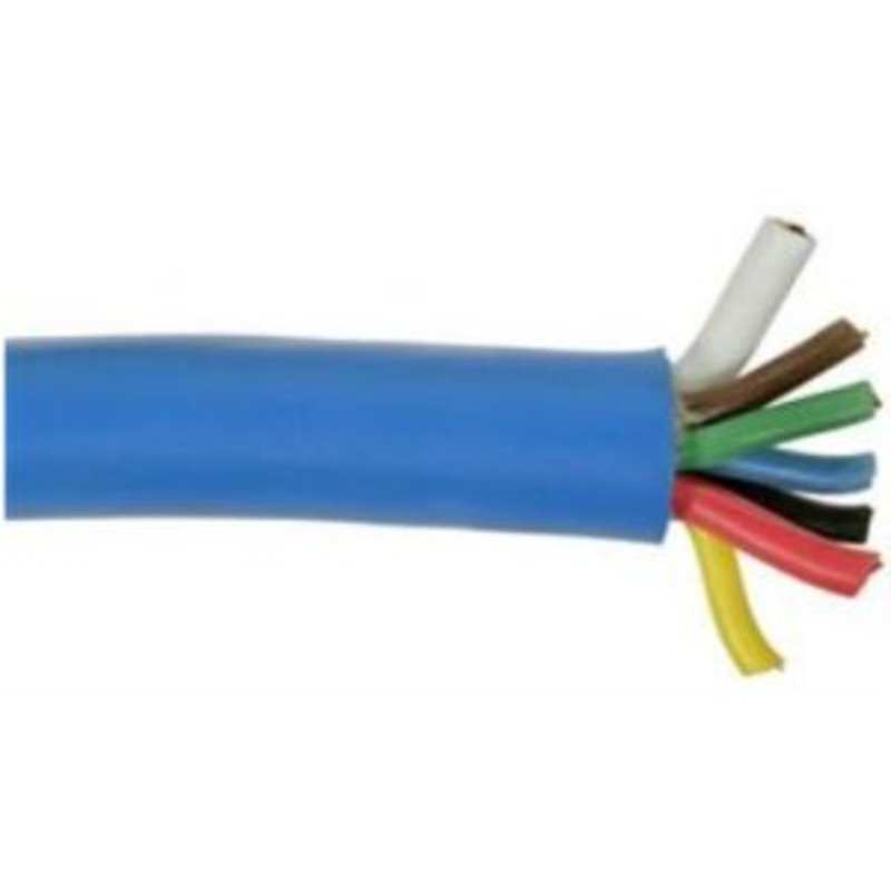5-12 AWG 1-10 AWG 1-8 AWG BLUE JACKET ROUND TRAILER WIRE – 46 ft. (for elect Antiskid)