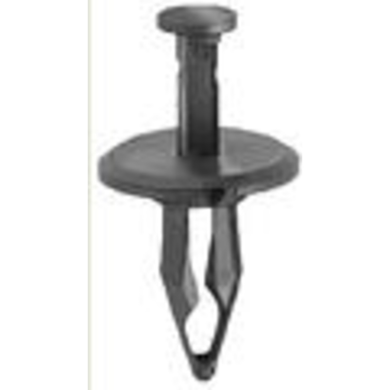 Black Nylon Bumper Fascia retainer, Head Diameter: 1, Shoulder Length: 1/8, Stem Length: 1-7/64