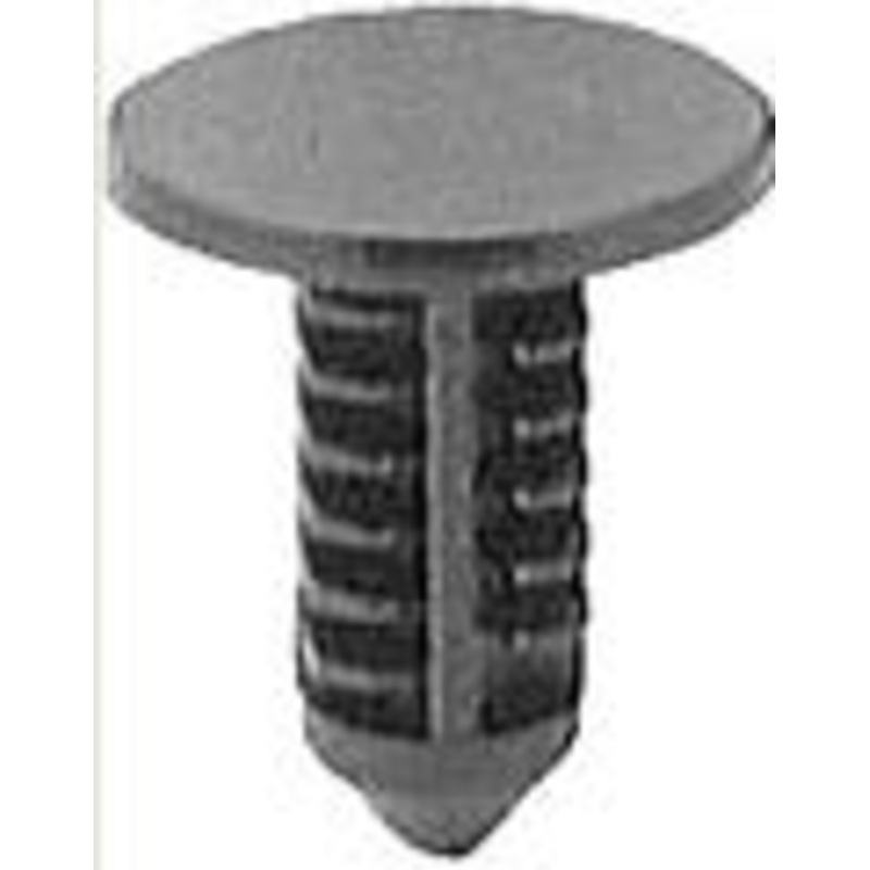 Black Nylon Fascia Retainer Mustang/Capri 1984-on Head Diameter 7/16, Stem Diameter 7/32, Stem