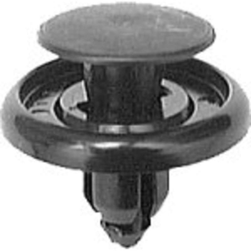 Black Nylon Front Fender Liner Push-Type – 25 pack