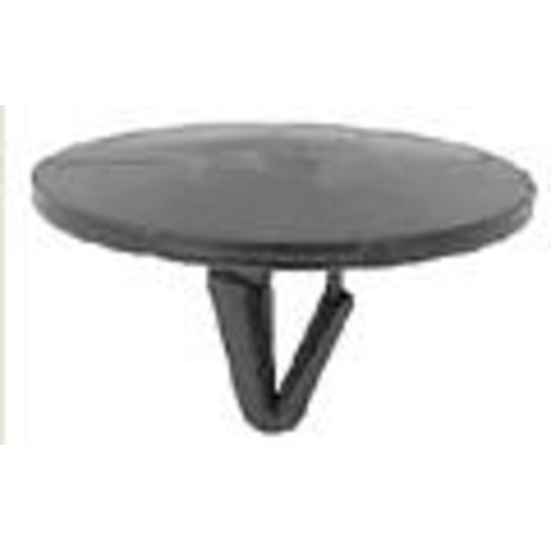 Black Nylon Hood Insulation Retainer Head Diameter 1-3/16, Stem Diameter 5/16, Stem Length 1/2