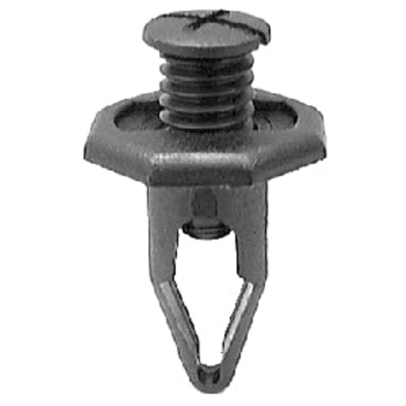 Black Nylon Push – Type Retainer- 100 pack