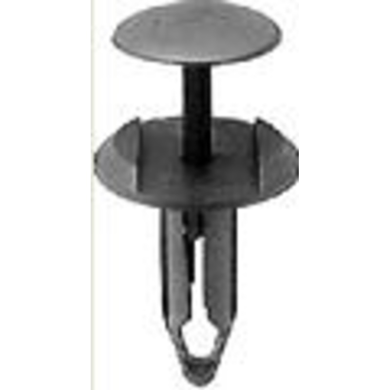 Black Nylon Rivit Push Type Fascia Retainer – Ford # N803716-S – 25 Pack