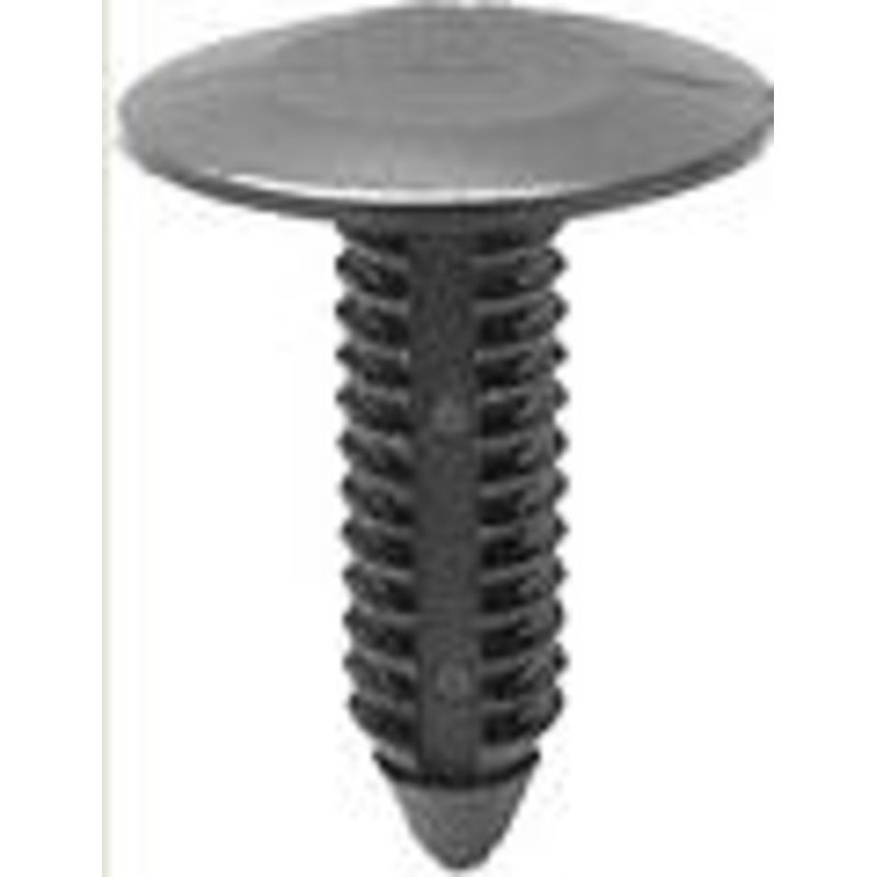 Black Nylon Splash Shield & Wheel Well Cover Retainer Head Diameter 7/8, Stem Diameter 5/16, St