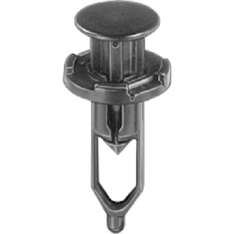 Black Nylon Toyota Push-Type Retainer- 25 pack