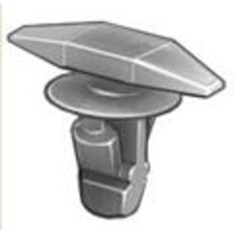 Green Nylon Weather-strip Retainer, Head Diameter: 5mm x 15mm, Stem Length: 10mm, Fits Into 5mm Hol