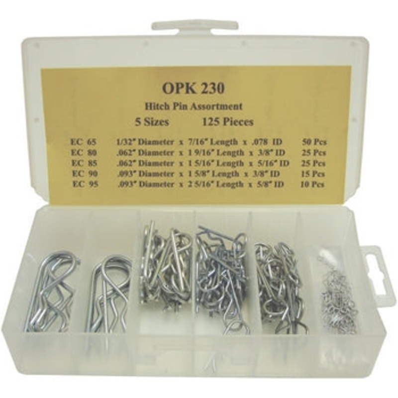 Hitch Pin Assortment (125 Pcs)