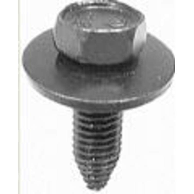 Loose Washer Black Phosphate Finish Metric Type CA Body Bolt, 6  1.00 x 25mm, 10mm Indented Hex He