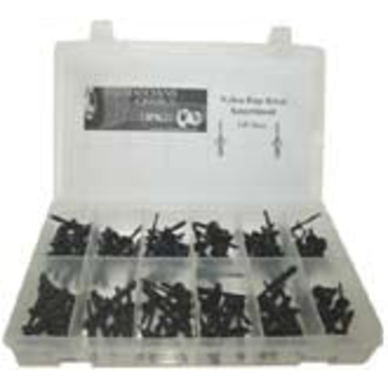 Nylon Pop Rivet Assortment (115 Pcs)