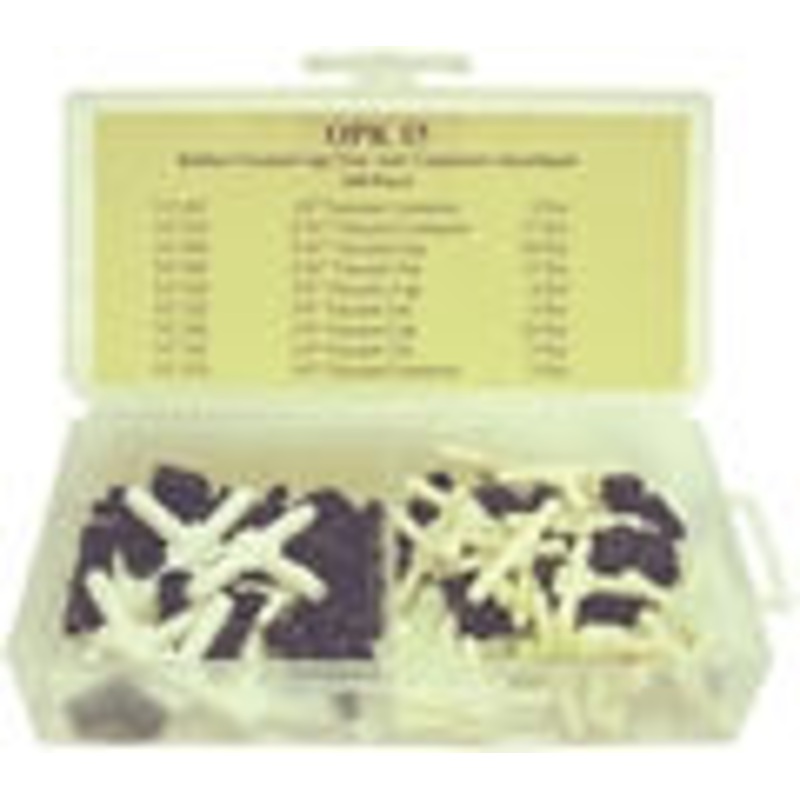 Rubber Vacuum Cap, Tee And Connector Assortment (100 Pcs)