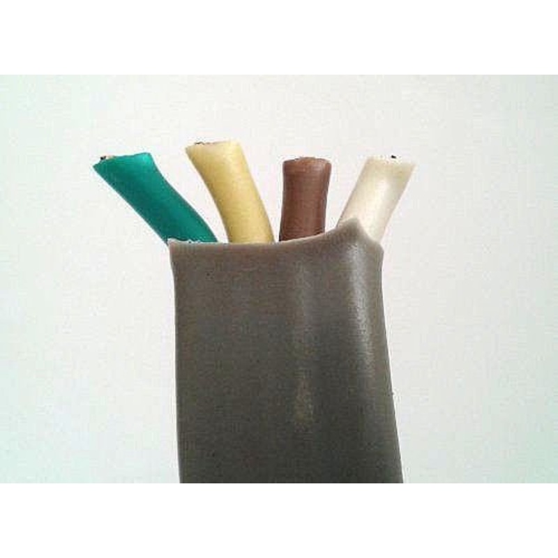 100′ Gray Jacket AUTO QUAD 16/4 WHITE/ BROWN/ YELLOW/GREEN