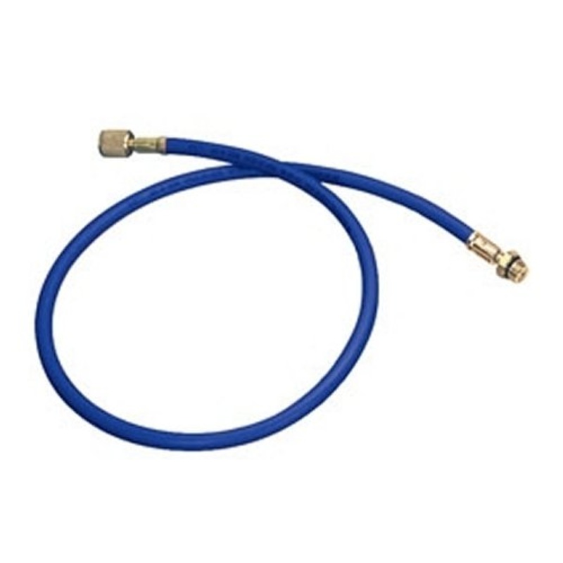 60 Inch Blue R134a Hose with 1/2 Inch Acme-F and 14mm-M Fittings