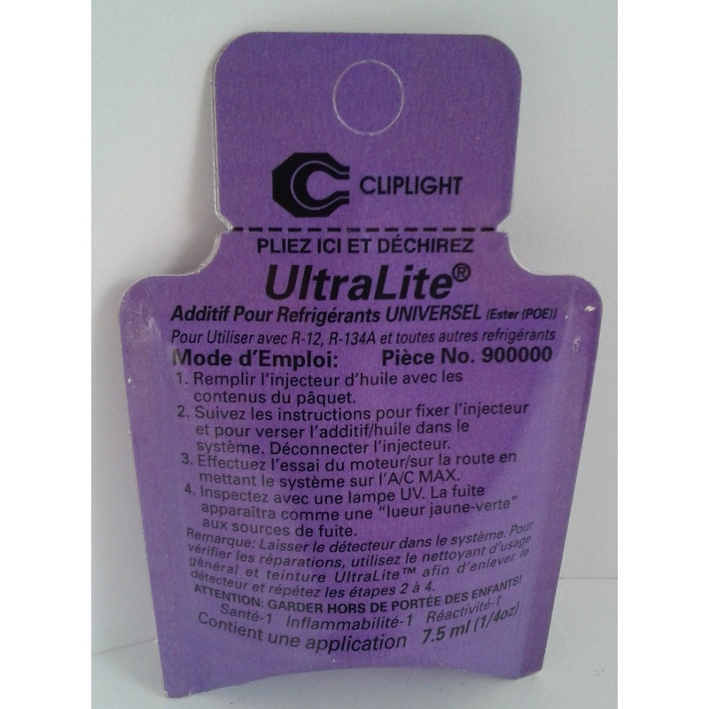Cliplight Ultralite Universal Refrigerant Additive – 7.5 ml (pillow pack) – each